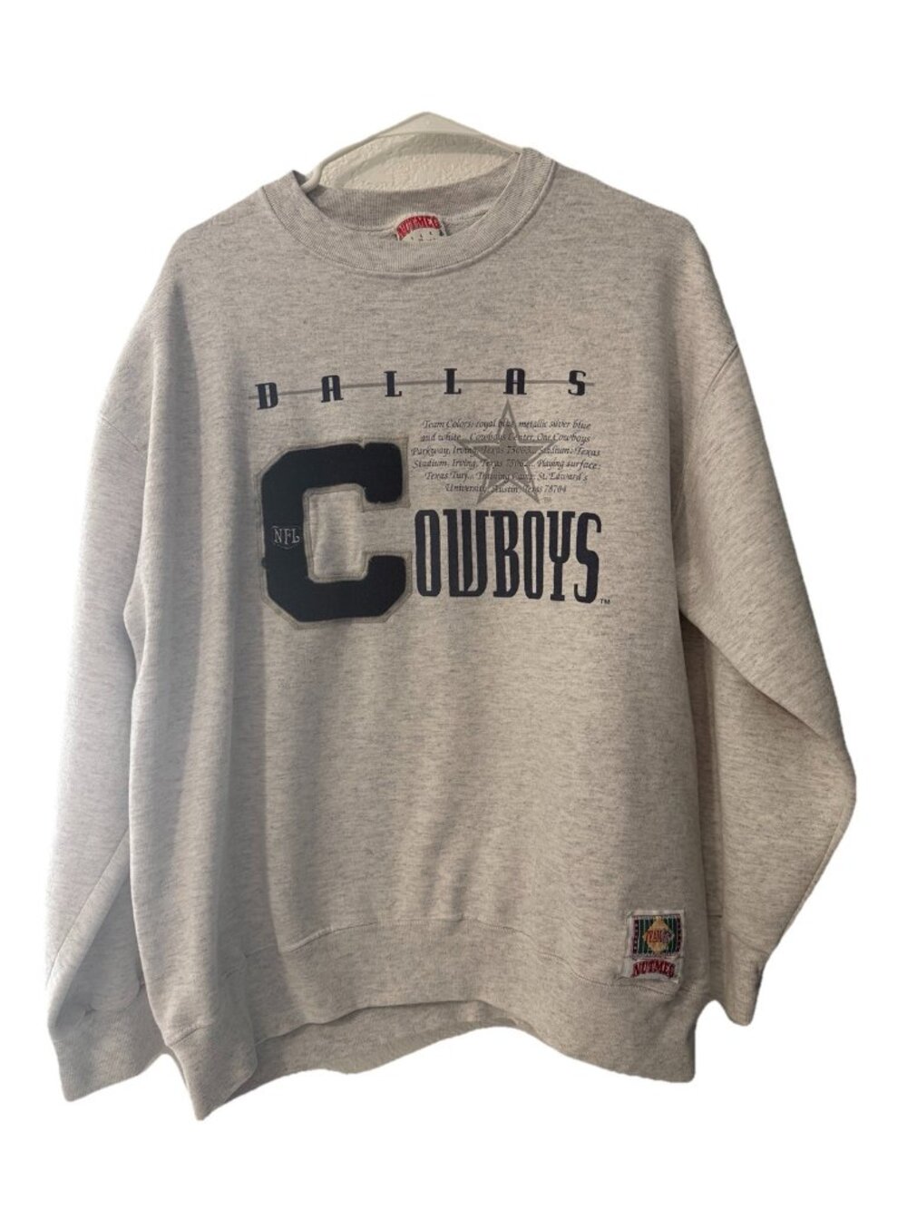 Vintage 90’s Dallas Cowboys Russell Athletic Crewneck Sz Xl Grey Sweatshirt USA